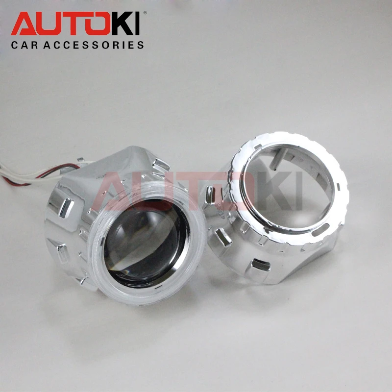 Autoki автомобильный Стайлинг круглый Halo angel eyes кольцо + 2 5 ''Hid объектив Мини