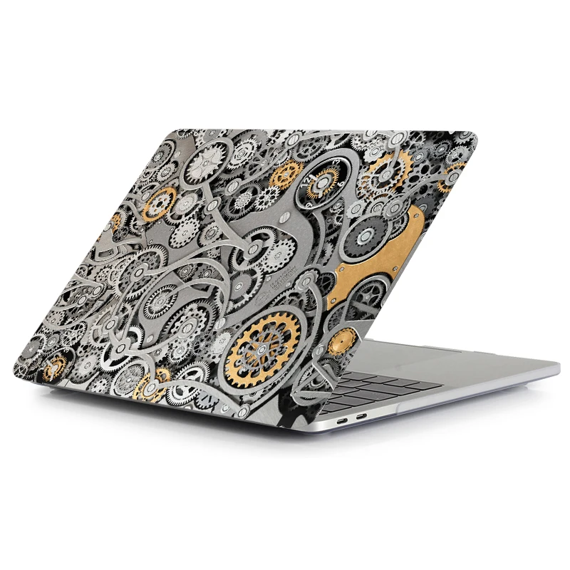 MTT плотный жесткий чехол с принтом для Apple Macbook Air Pro retina 11 12 13 15 с сенсорной панелью чехол для ноутбука для mac book air 13 дюймов Чехол