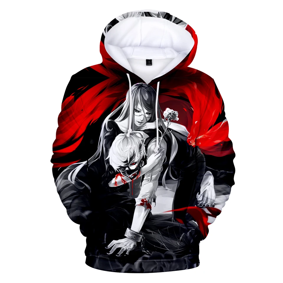 Tokyo ghoul/одежда Пальто Сезон осень-зима Теплая свободная толстовка с капюшоном для