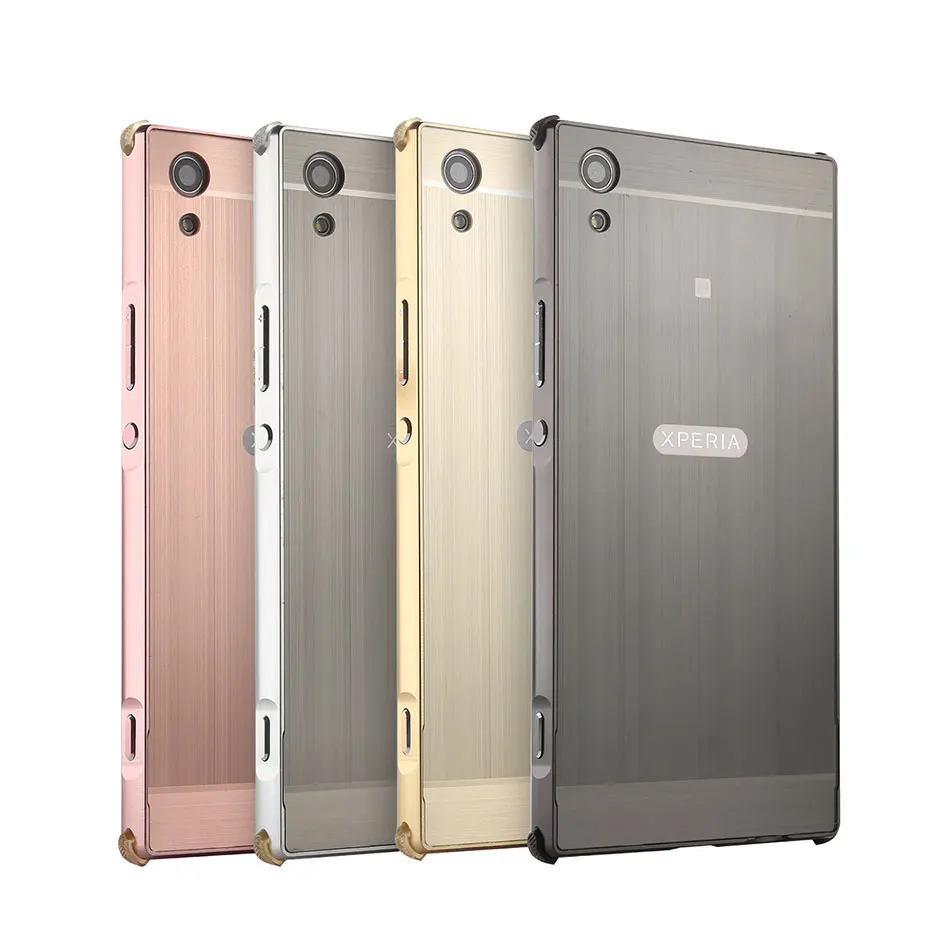 Противоударный чехол для Sony Xperia XA1 Plus Csae алюминиевый корпус с жесткой матовой