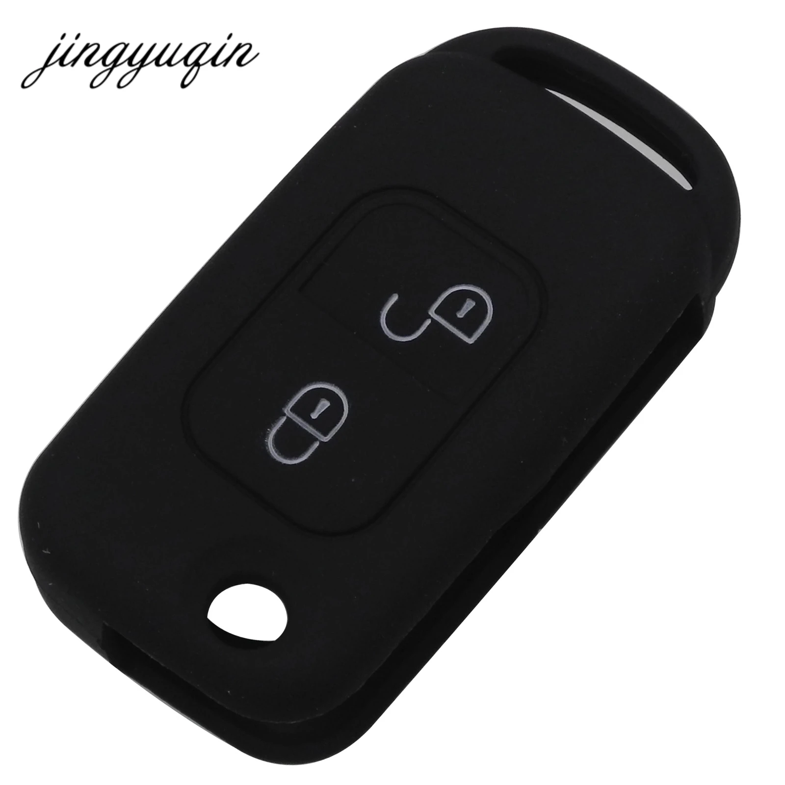 Jingyuqin 30 шт./лот силиконовый чехол для Mercedes Benz SLK E113 A C E S W168 W202 W203 флип-чехол