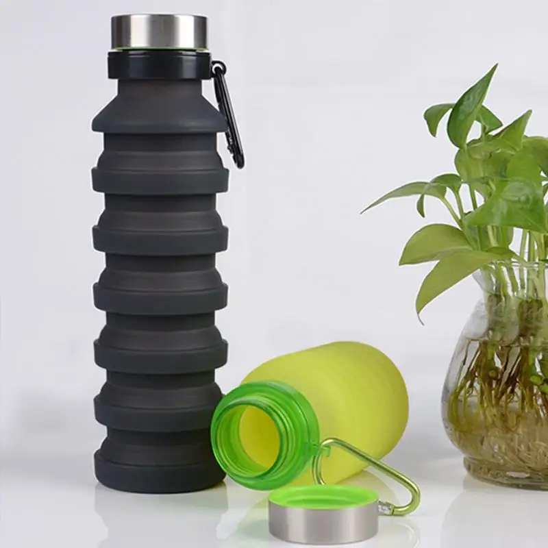 550 мл конфеты Силиконовые креативные складные бутылки для воды Путешествия