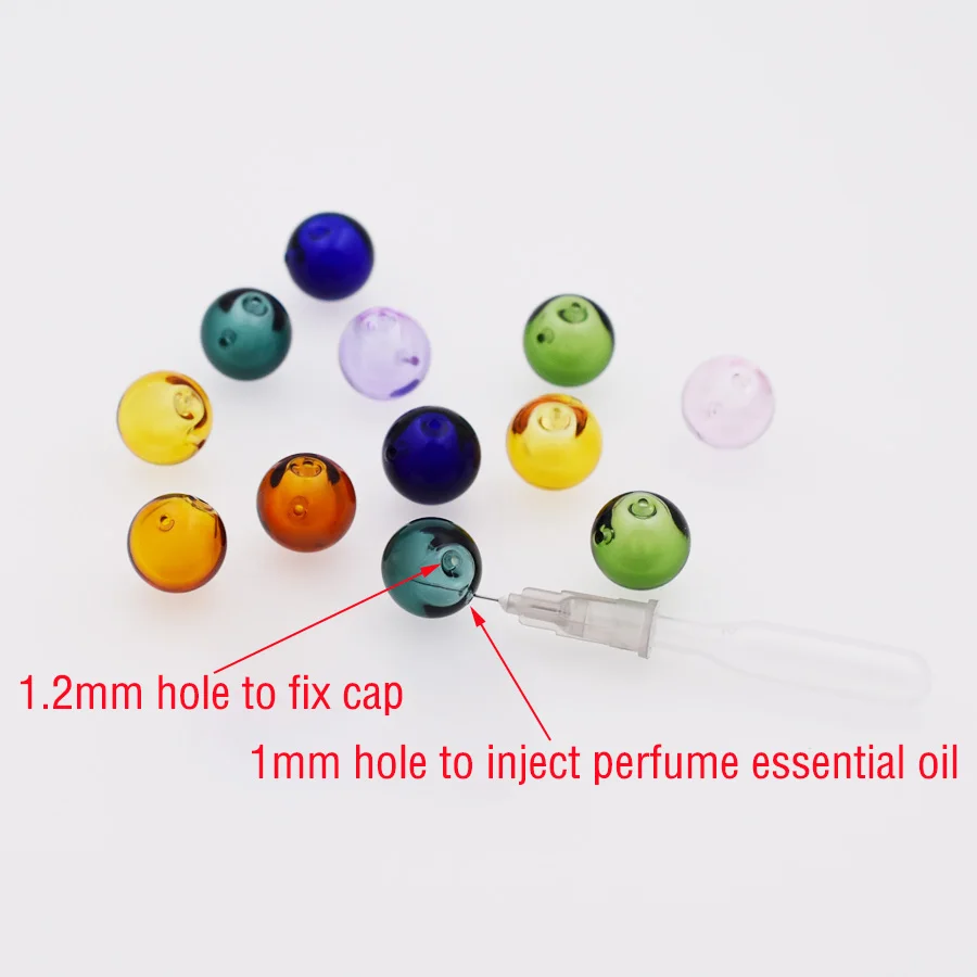 Стеклянный шаровой диффузор для аромата 7 шт. 12 мм многоразовый стеклянный флакон
