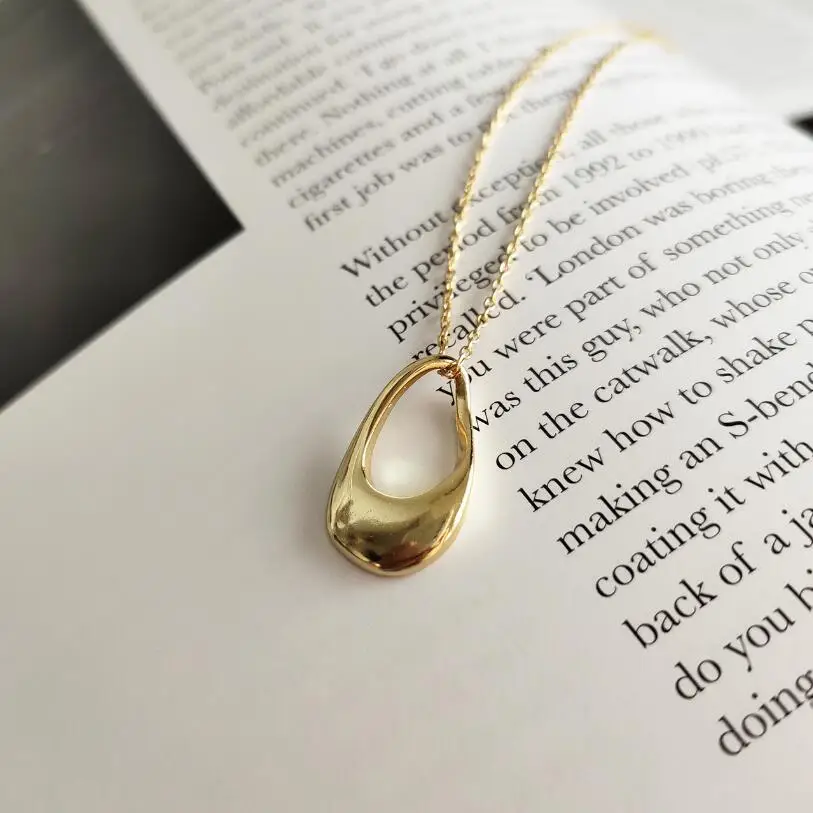 Ожерелье-чокер из стерлингового серебра 925 пробы простой модный витой кулон