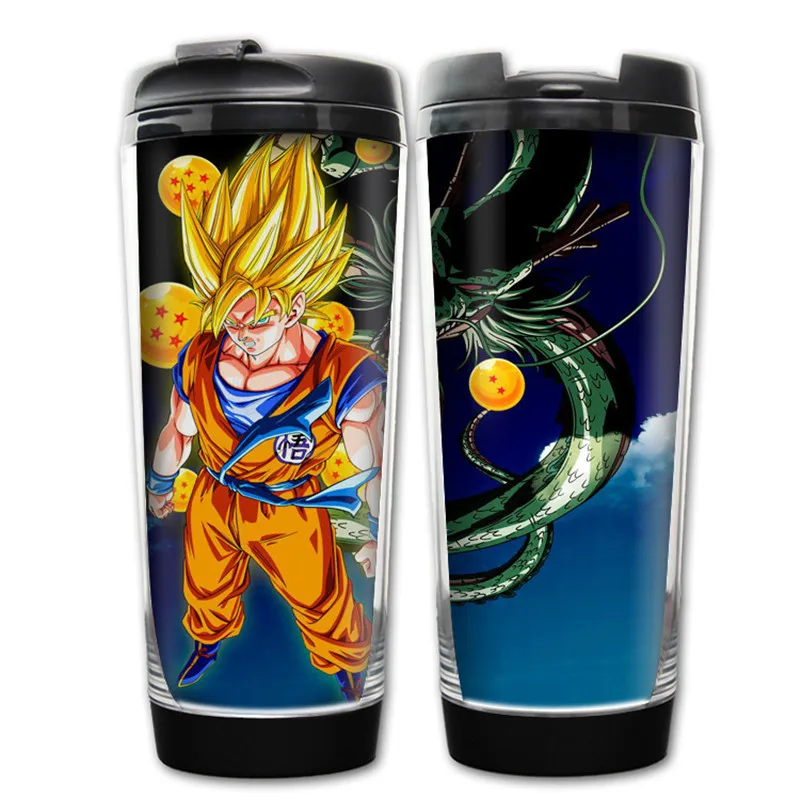 Style 3 400 мл аниме Dragon Ball Z Son Goku Saiyan дизайнерская пластиковая бутылка для питья на открытом воздухе - Цвет: Style 3