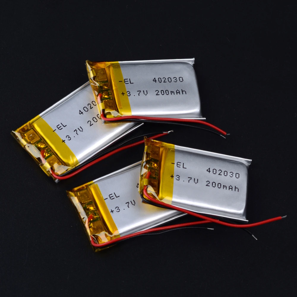 3 7 V 200 мА/ч 402030 Батарея 042030 Li полиэстер Перезаряжаемые батареи для MP3 MP4 игрушка