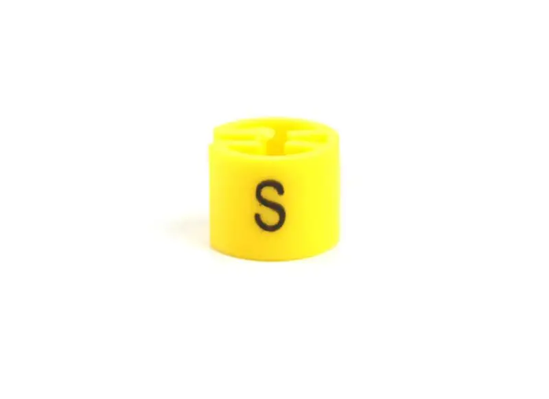 S Пластиковая вешалка Размер Маркеры печать s m l xl 2 XLRound Cube круг труба Размер rs вешалки для одежды делитель зажим для пряжки оснастки - Цвет: S