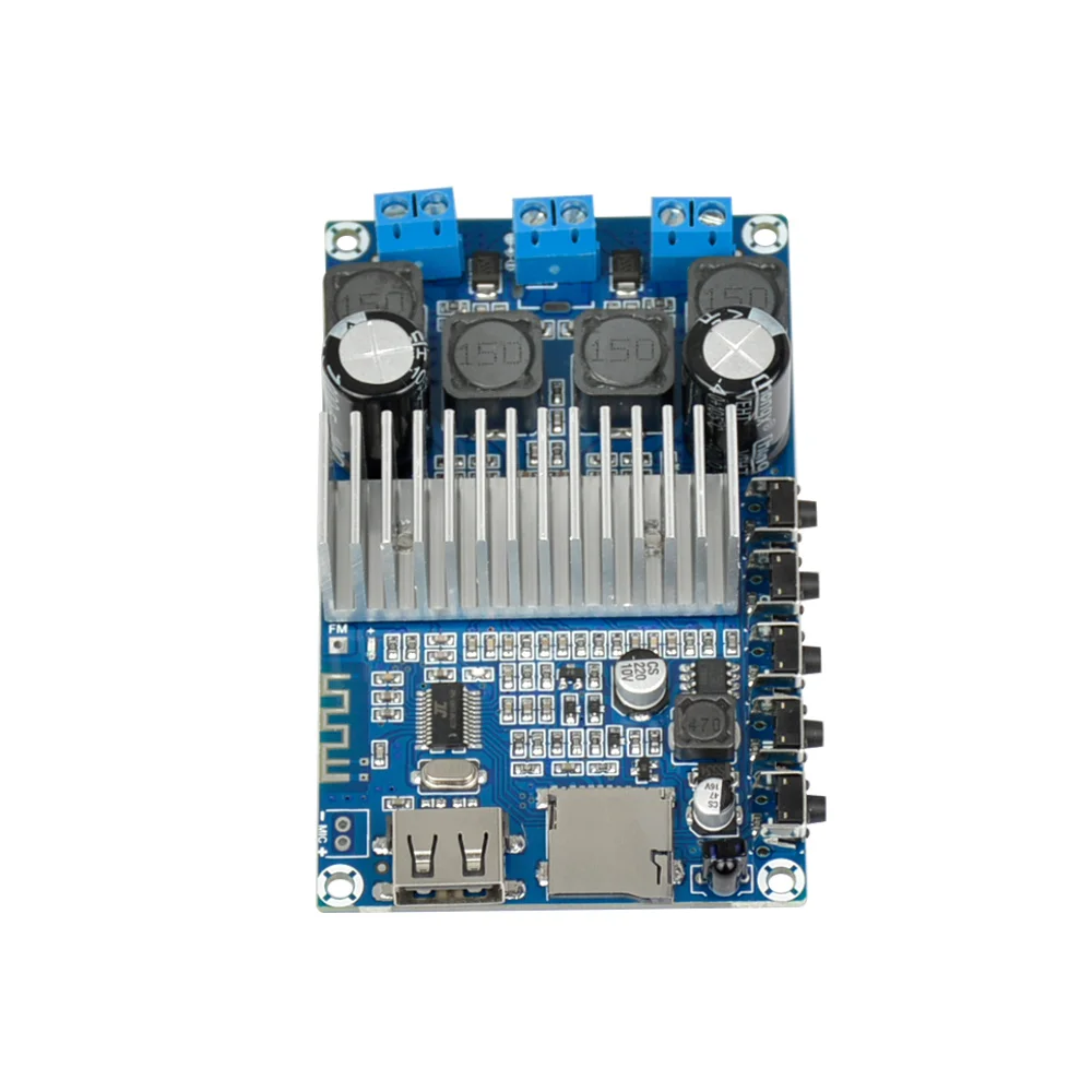AIYIMA новейший TPA3116D2 2,0 Bluetooth 4,2 Плата усилителя 50 Вт* 2 fm-радио USB декодирование WMA MP3 звонки Bluetooth плата приема