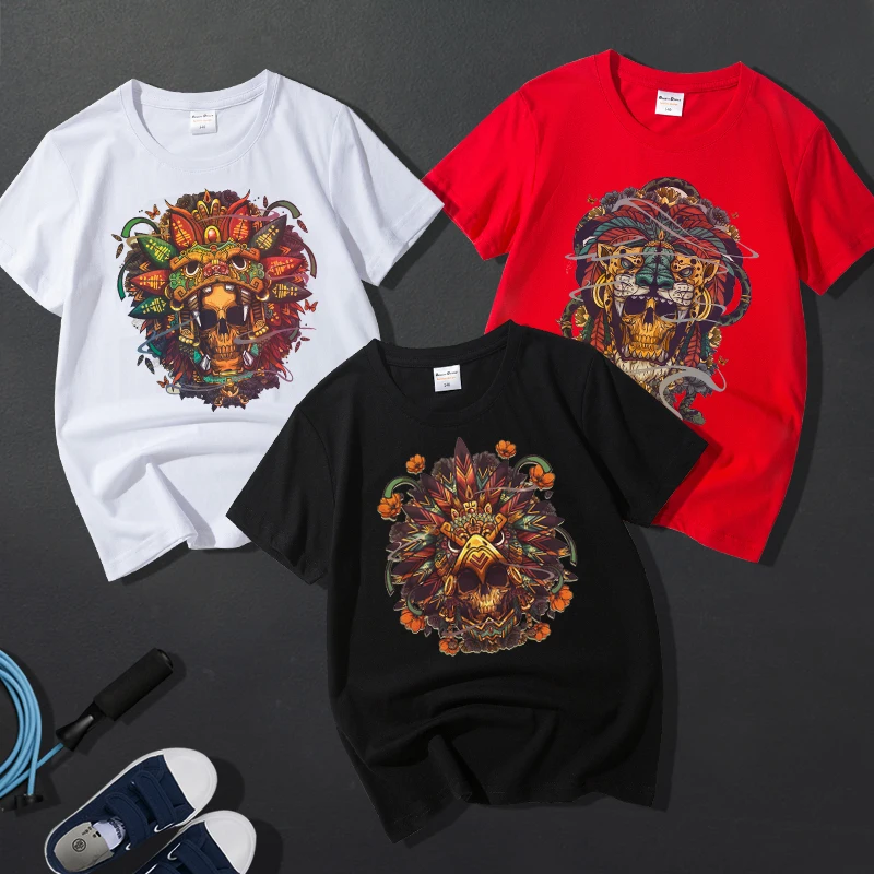 ZSIIBO татуировка в виде черепа модная футболка костюм для девочек уличный стиль