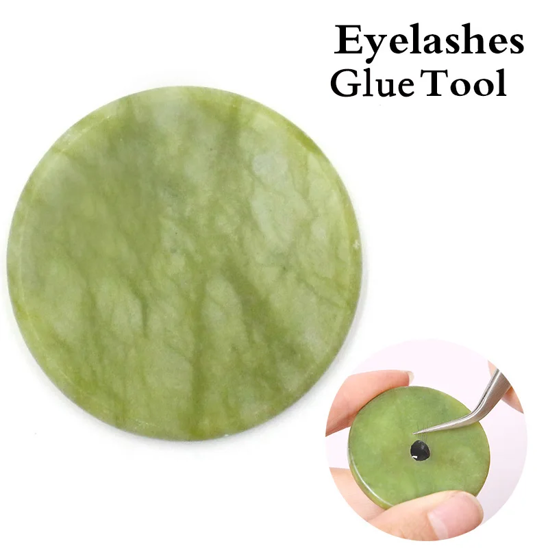 NAGARAKU Glue Jade Gasket Reusable and Easy to Clean Eyelash Extension Tool Pad Makeup |