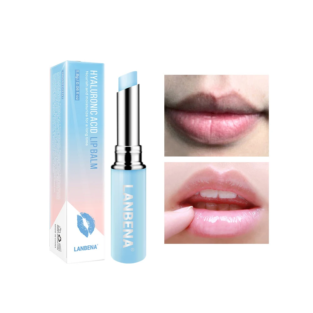 Hyaluronic Acid LANBENA бальзам для губ с гиалуроновой кислотой увлажняющий питательный блеск для губ уменьшение тонких линий облегчение сухости Уход за губами - Цвет: Hyaluronic Acid