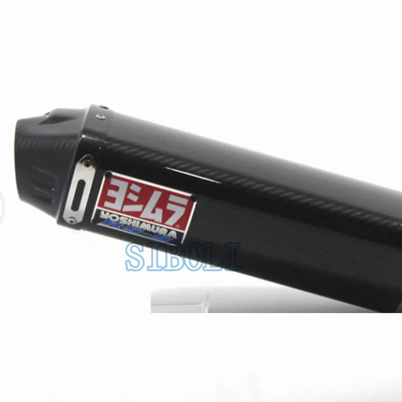 Для CBR600 F5 CBR1000 ZX-6R yoshimura глушитель мотоцикл Полный Настоящее углеродное волокно слипоны с подвижным DB Killer YO015