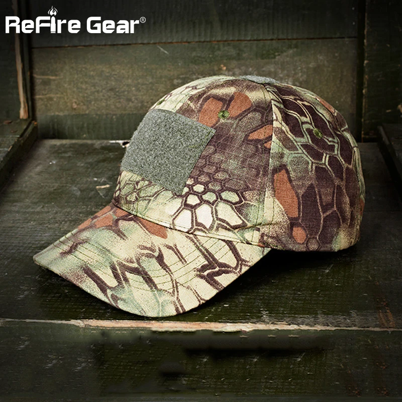 ReFire Gear Python камуфляжная тактическая бейсбольная кепка мужская Регулируемая