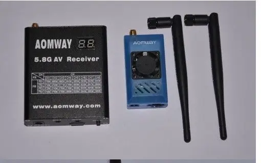 

Aomway 5.8Ghz 1W 1000mW AV Transmitter/Receiver DVR Recorder w/Antenna FPV RC
