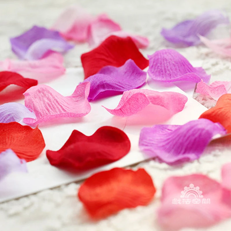 200 шт./лот искусственные шелковые лепестки роз из шелка с лепестками на день
