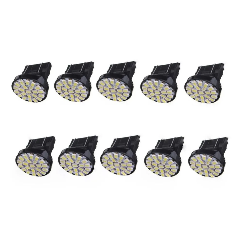 10 шт./компл. 22 SMD автомобильные 3157 светодиодный стоп лампы светильник 3057 3457 4157 3047