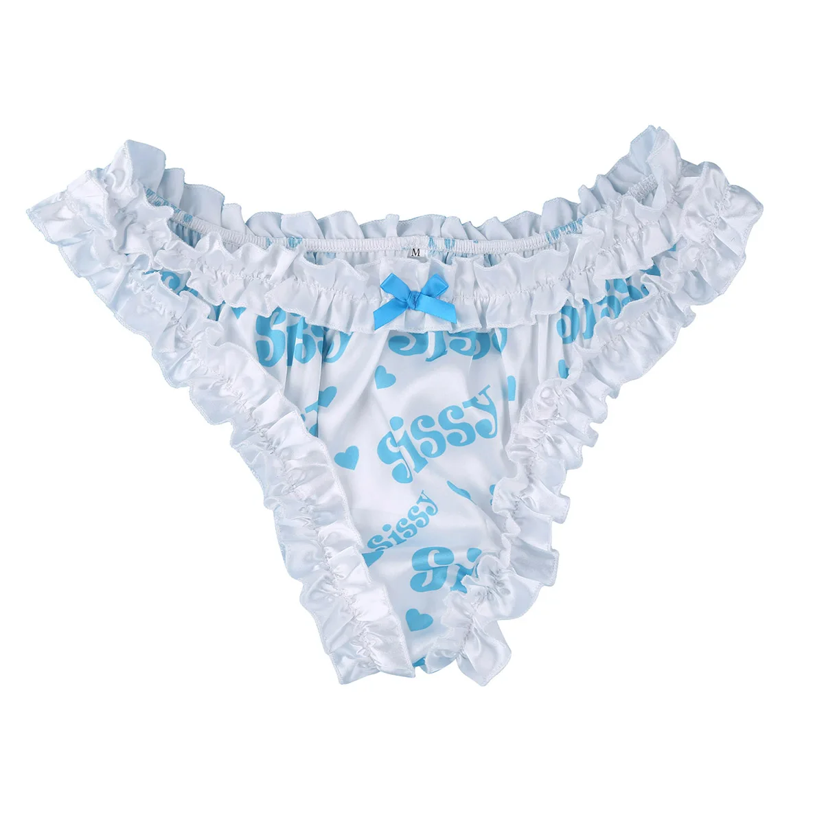 Feeshow Sexy Men Briefs Gay Underwear Lingerie Sissy Panties Soft Frilly Ruffled High Cut Lace Bloomers |