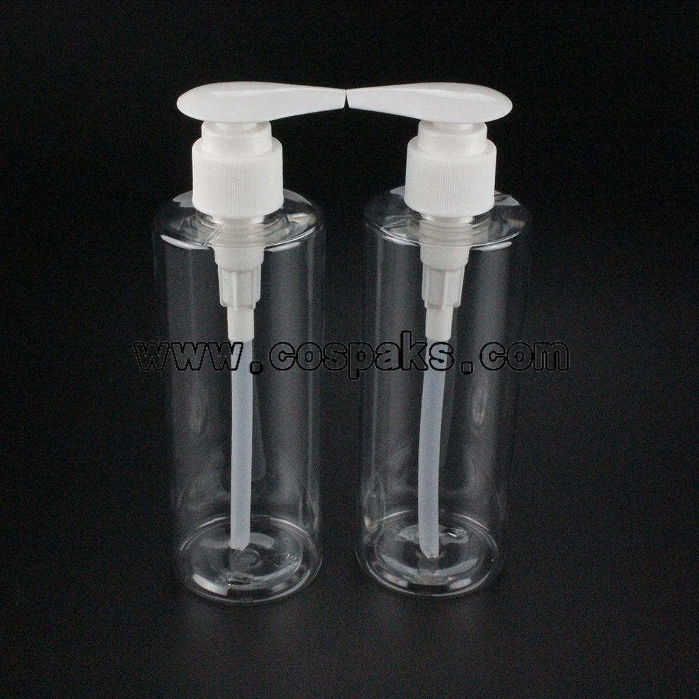 Пустая бутылка-насос для крема тела 50 шт. 250 мл чистая бутылка питомца оптовая