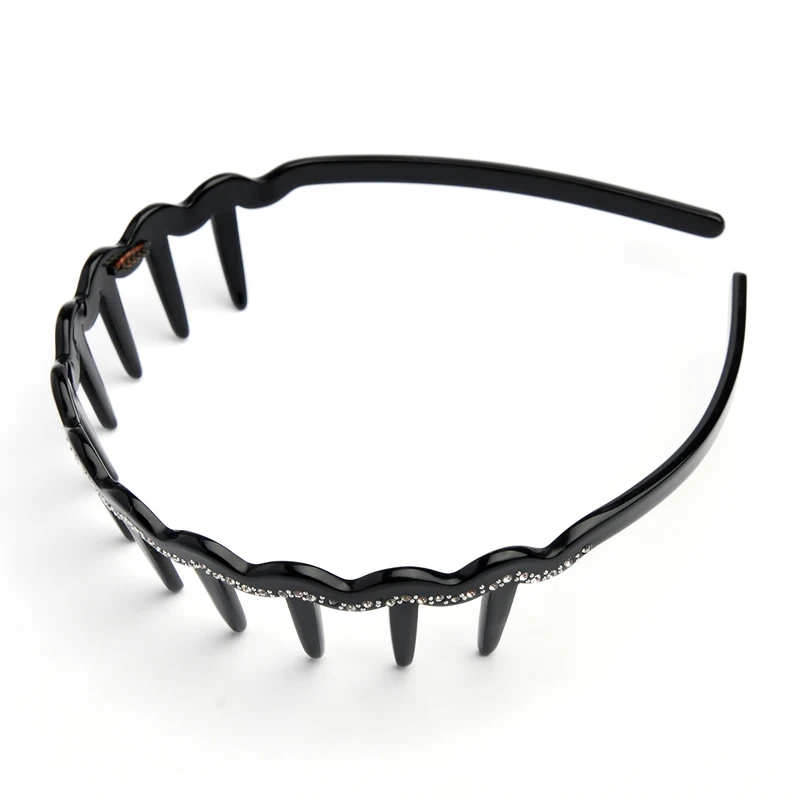 

CHIMERA Cellulose Acetate Hair Hoop Headbands Rhinestone Crystals Teeth Hairbands Headwear Accessories For Women Girls 3120575