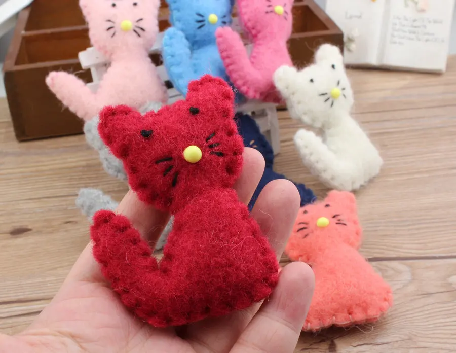 Бесплатная доставка 1 шт. Вязаная Шерстяная фетровая кукла для волос с