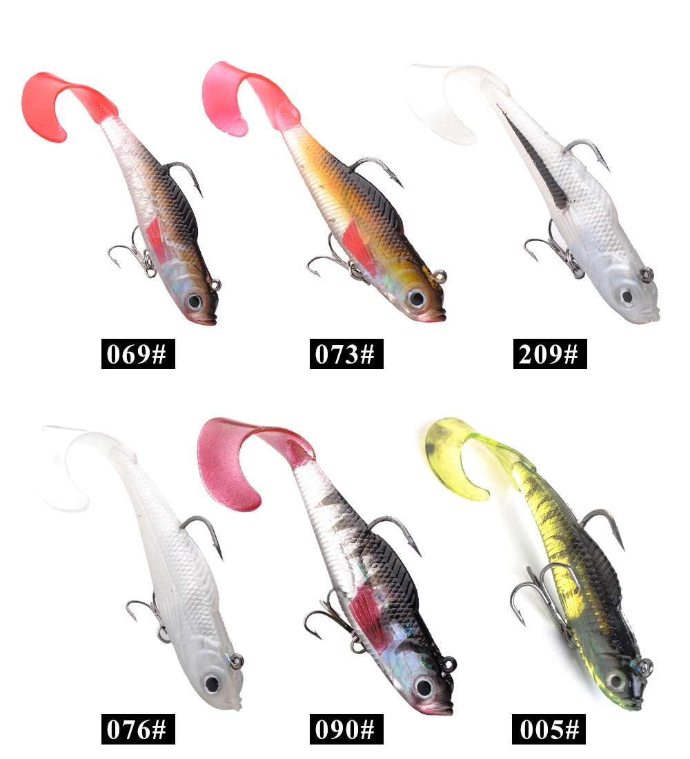 FISHKING 1 шт. 8/10 см приманки мягкие приманки с 3D глаза тройными крючками приманки stackle мягкие приманки для приманки тройные Крючки и рыболовные принадлежности
