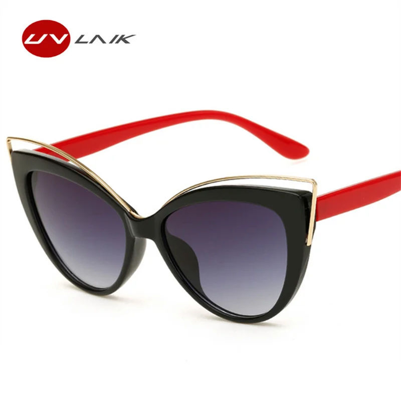 Роскошные Шарм Cat Eye Солнцезащитные очки Женские Модные Винтажные Защита от
