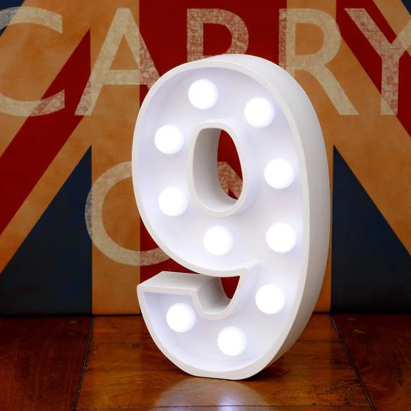 

Light up digital 3D subtitles with LED lights wall hanging or separate letters