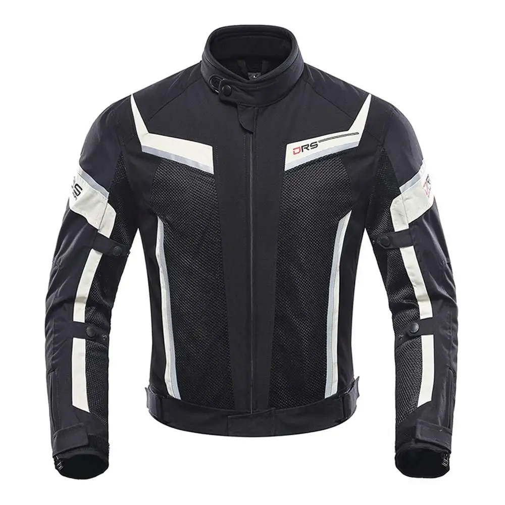 185 Black Jacket DUHAN, летняя мотоциклетная куртка для мужчин+ мотоциклетные штаны, бронежилет, дышащий костюм, Chaqueta Moto Protecto Racing Riding Jaqueta - Цвет: 185 Black Jacket