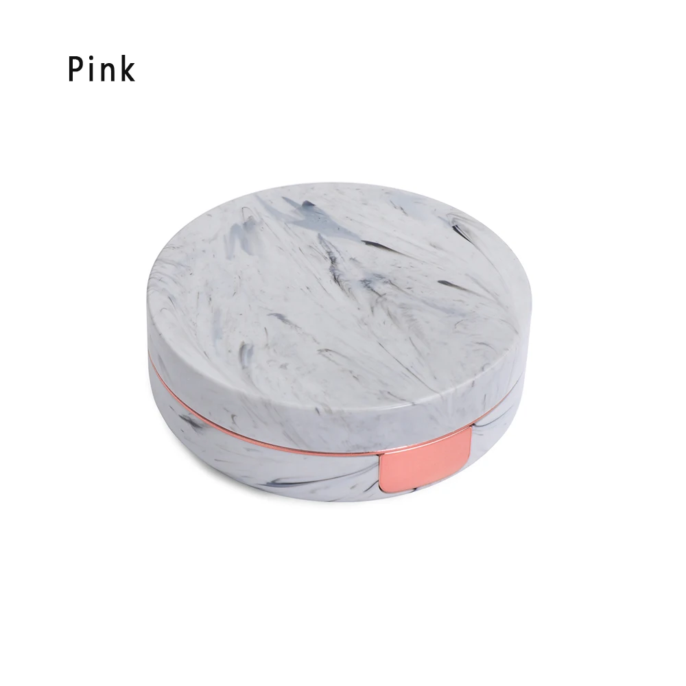 Style1-Pink 1 шт. Горячая Милая мраморная полоса контактные линзы Чехол очки для путешествия линзы коробка для унисекс набор для ухода за глазами держатель Контейнер поддержка подарок - Цвет: Style1-Pink