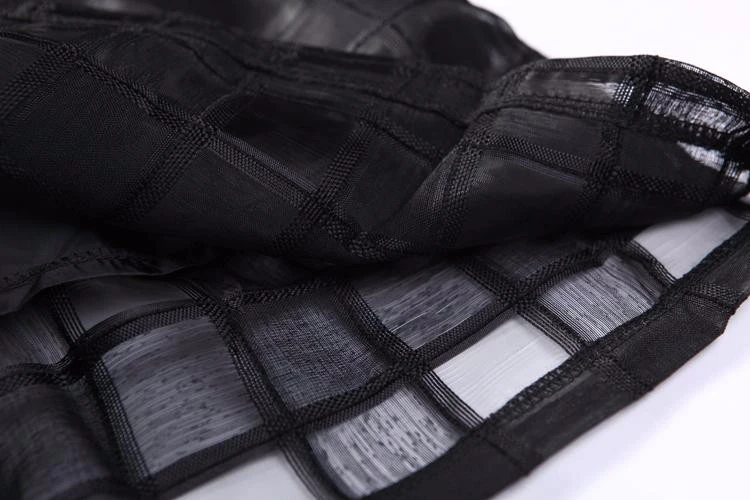 Женская Летняя короткая юбка сетчатая из тюля черная белая юбка-пачка с высокой