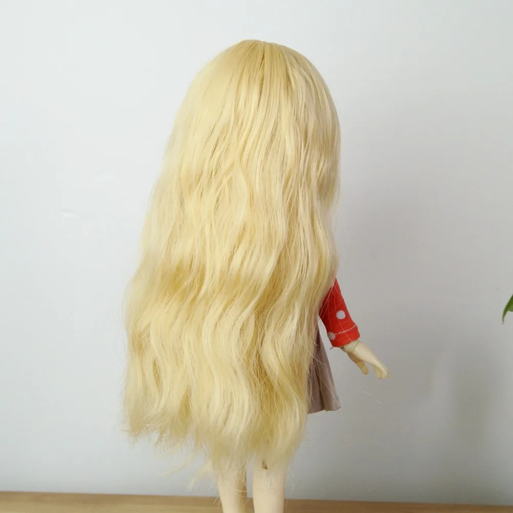 BJD длинный кудрявый парик золотой для 1/6 11 &quot1/4 17&quot 1/3 24 &quotвысокий YOSD MSD SD DK DZ AOD DD
