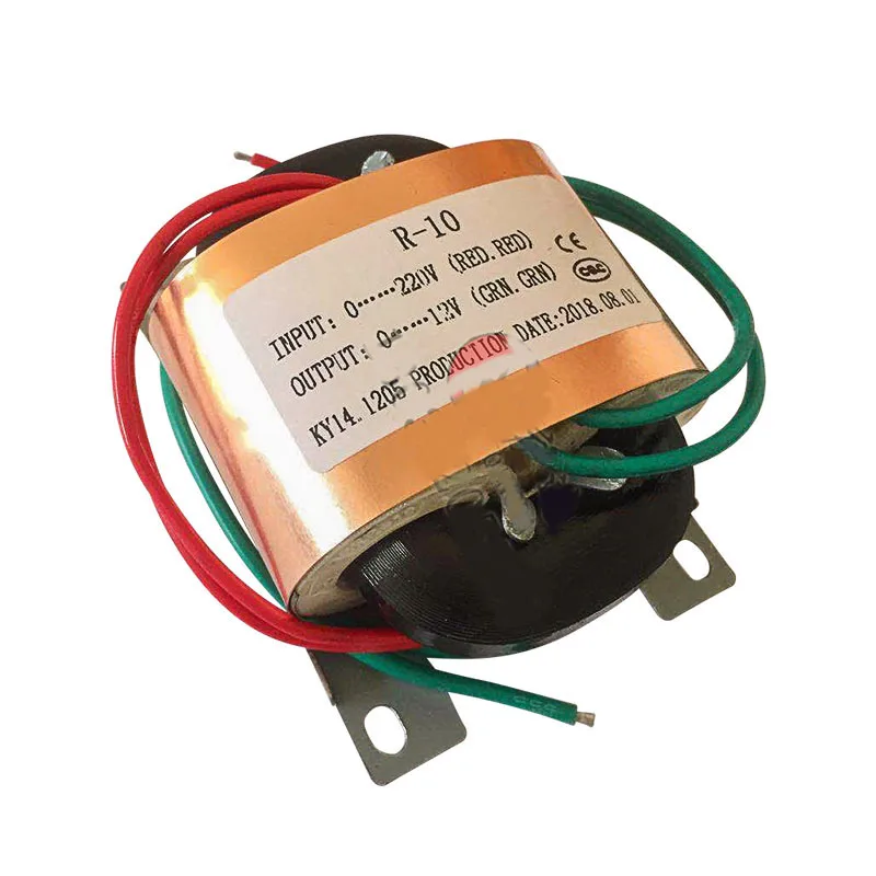 Трансформатор питания R10 10W12W15W с сердечником R типа 220 В к одиночному двойному 9 в 12