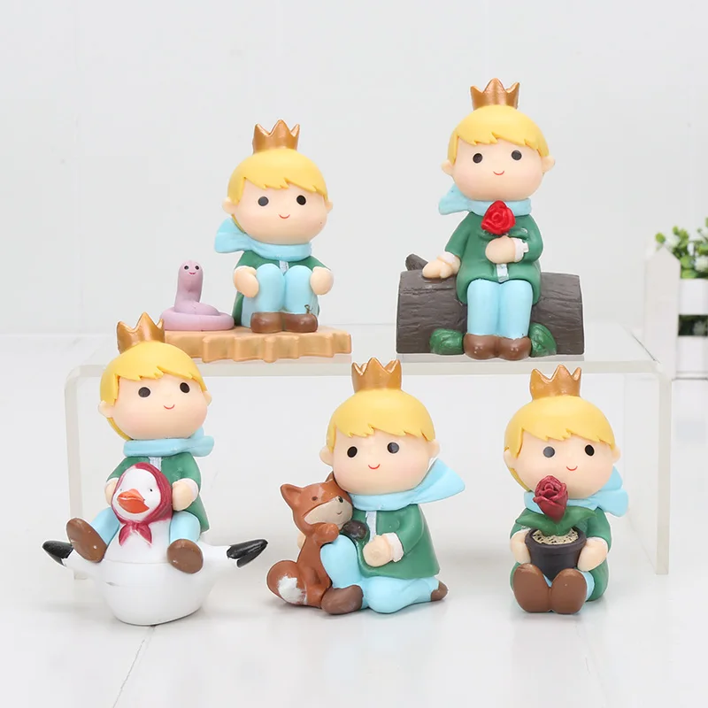 Фигурка героя мультфильма Adventur of The Little Prince rose Fox 7 9 см 5 шт./компл. ПВХ