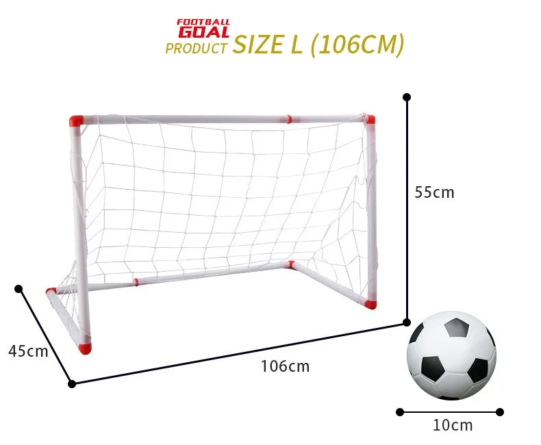 New Indoor Outdoor Sport Game Toy Football Goal Portable Soccer Gate Funny Developmental Toys Boys Children Ball Gift