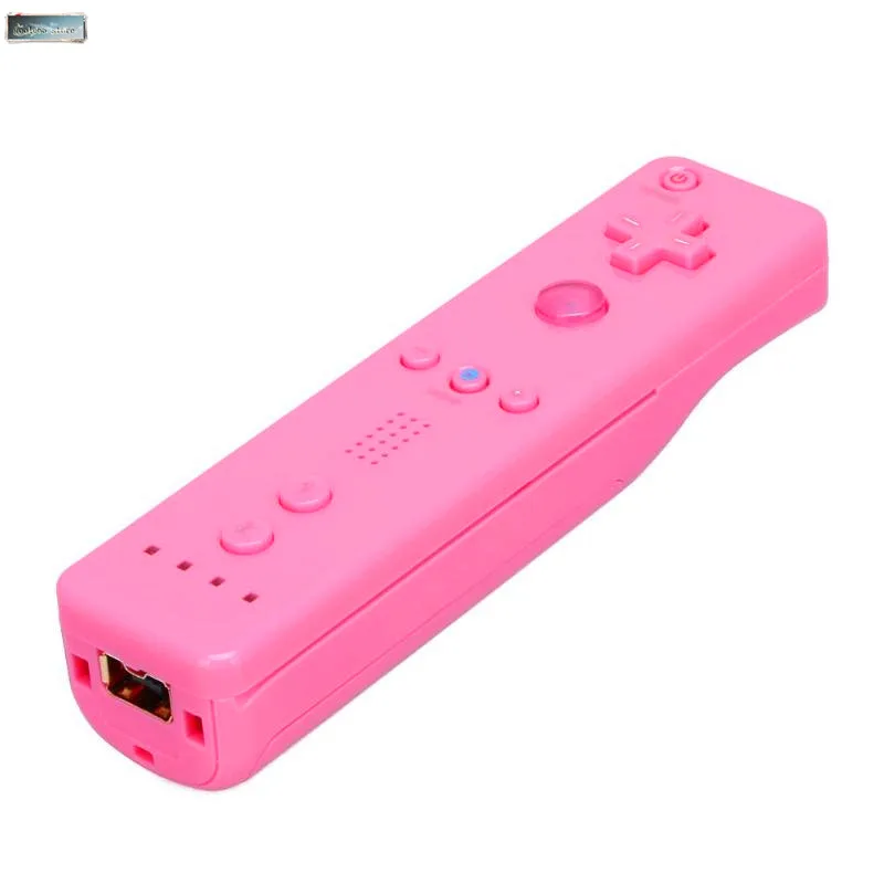 pink Беспроводной геймпад с силиконовый чехол для wii пульт дистанционного управления для Nintend wii игровой пульт дистанционного управления джойстик без движения Plu - Color: pink