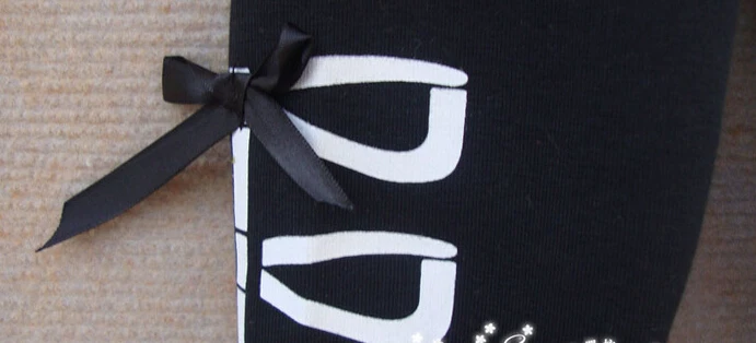 [Bosudhsou.] #D-1 Girls Classical Zebra Bow Skinny Pants Casual Kids Black White Stripes Trousers Children Clothing Design 3-7Y | Детская