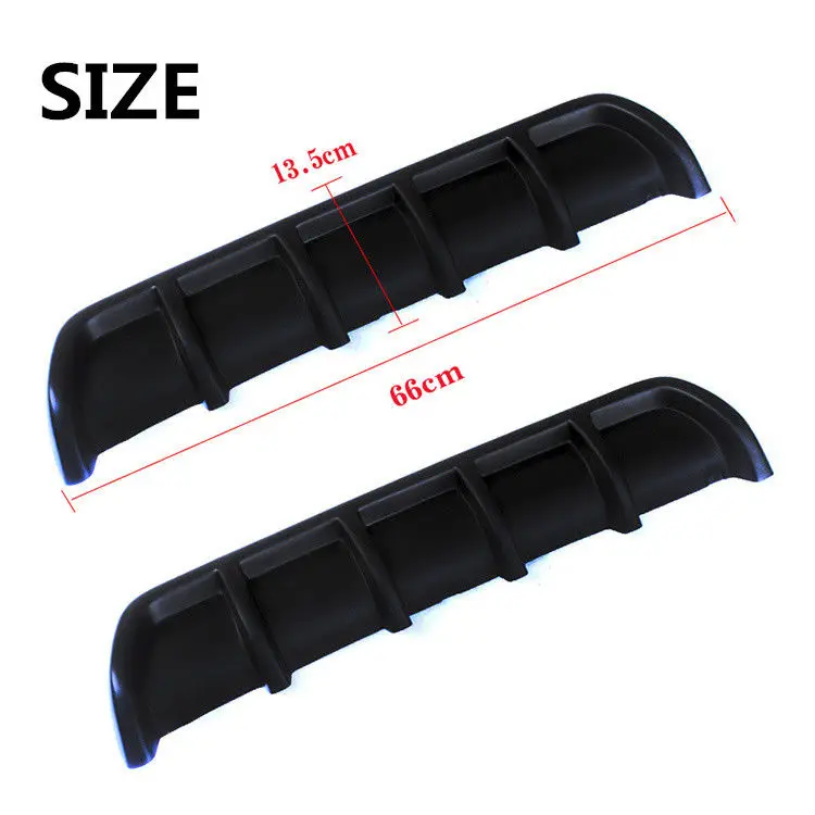 25 &quotx 5&quot матовый черный Автомобильный задний Акулий плавник изогнутый аддон