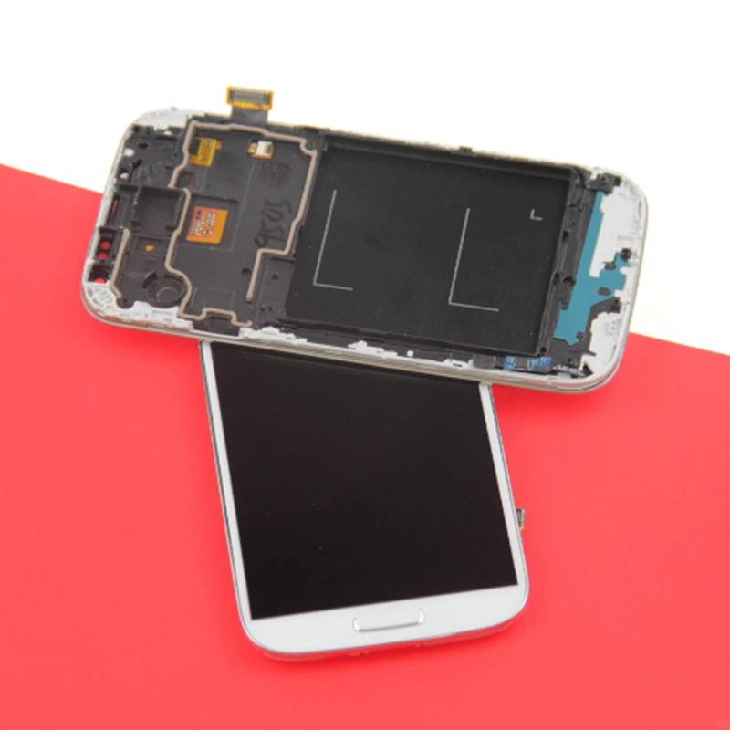 ЖК дисплей совместимый с samsung S4 экран для Samsung Galaxy GT I9505 I9500 i337 дигитайзер голубой