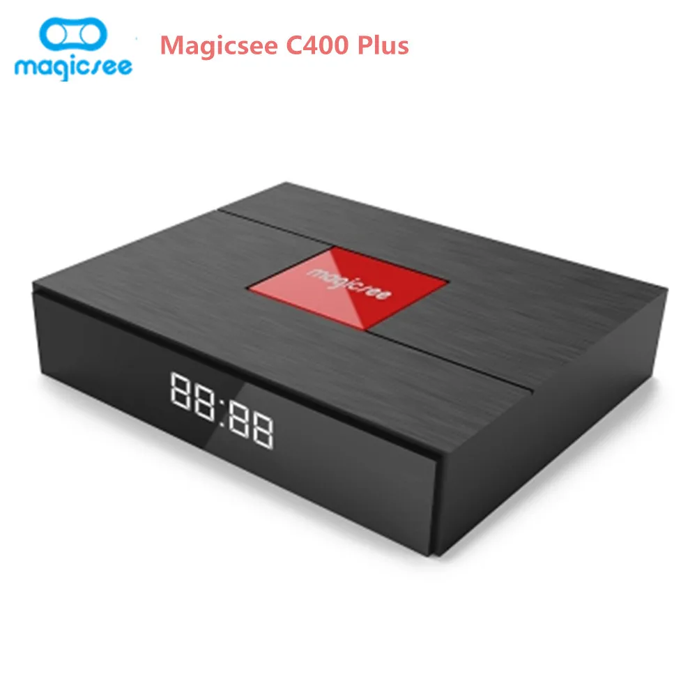Magicsee C400 плюс Hybird S2 + T2 C ТВ Box Amlogic S912 Android 7.1.2 3 GB Оперативная память 32 ГБ Встроенная