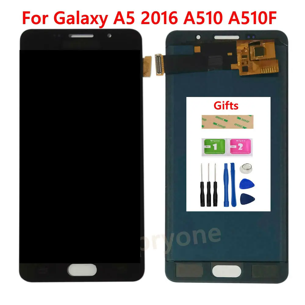 5 2 &quotamoled для Samsung Galaxy A5 2016 A510 A510F ЖК дисплей DisplayTouch Экран в сборе A510|Экраны