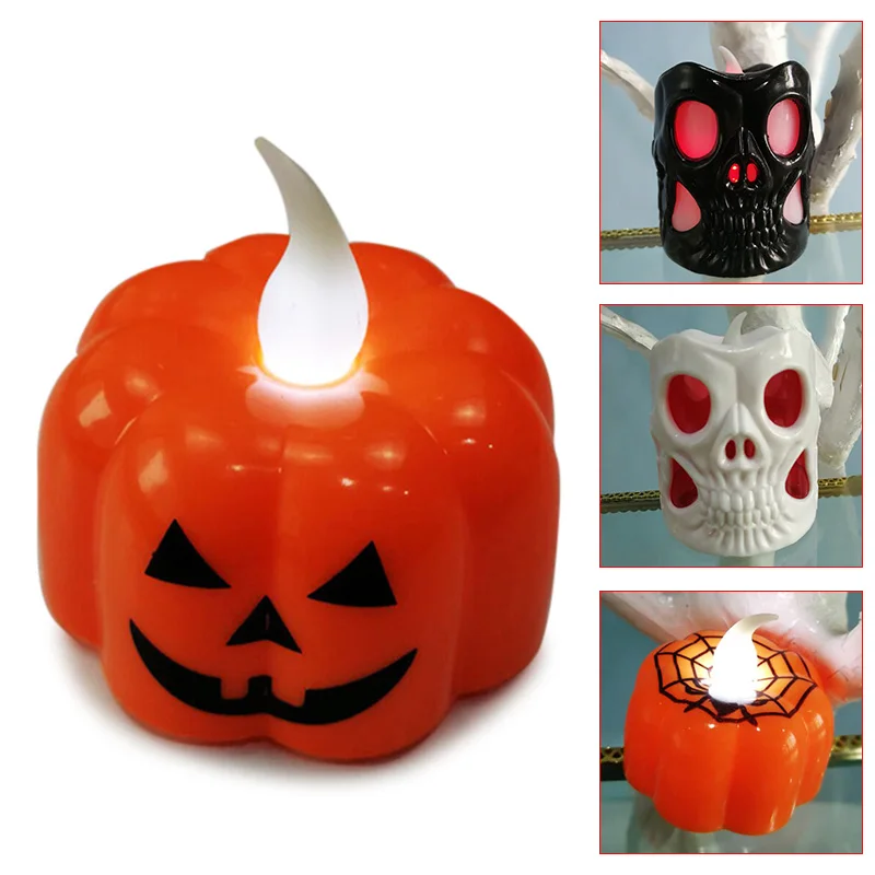 Хэллоуин украшение светодиодный светильник ночник на батарейках
