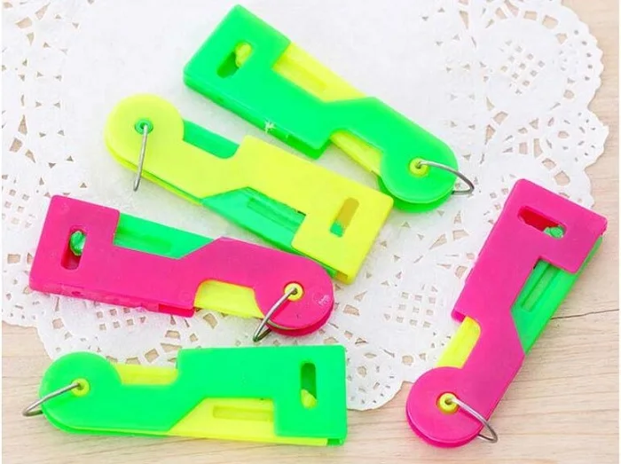 mixed color shipping Случайный цвет Автоматический нитевдеватель помощник швейная игла устройство нити нитенаправитель инструмент - Цвет: mixed color shipping
