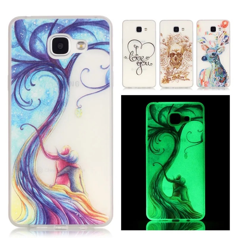 Для Samsung Galaxy A5 2016 Case Блестящий Милый Мультфильм Ультра-тонкий световой