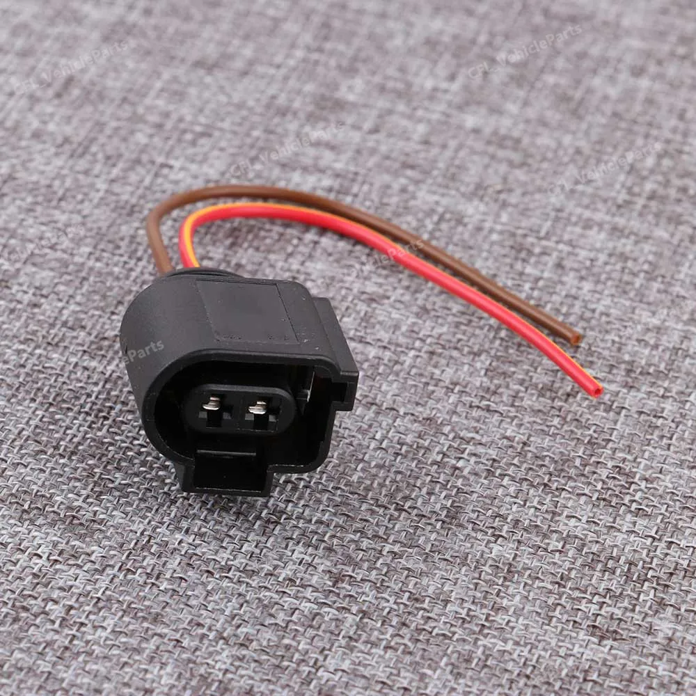 2 Pin Connector Plug Wiring Harness Cable Socket 1J0973722A For VW Beetle Passat Touareg CC Audi Q5 A4 A6 | Автомобили и