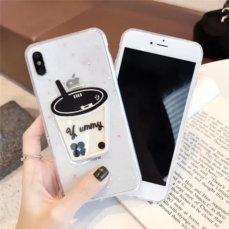 Чехол GYKZ с блестками и сыпучим песком для iPhone 6 6s XS MAX XR X 8 7 Plus чехол телефона 3d