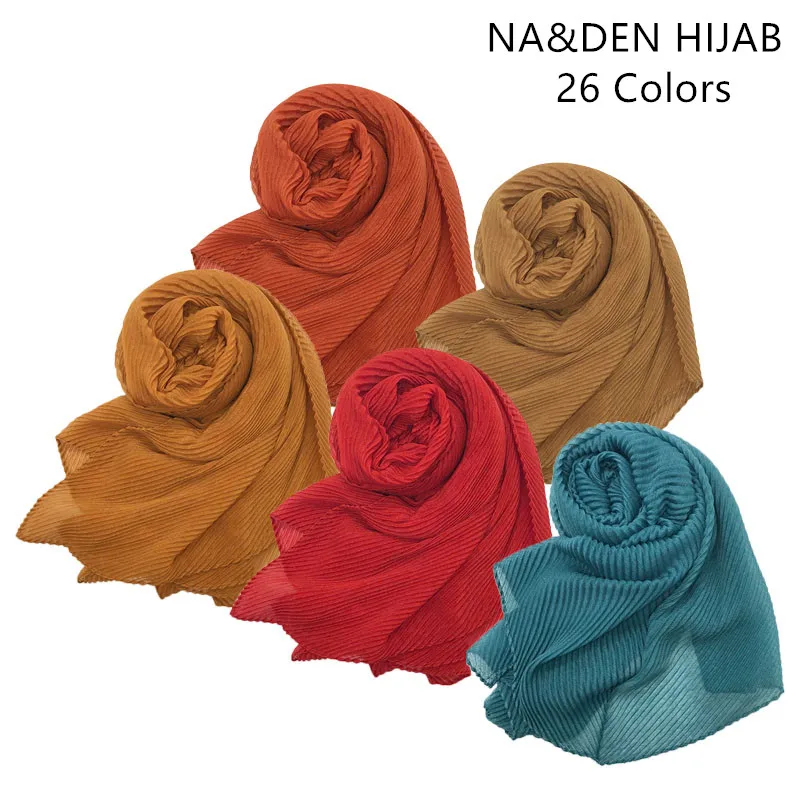 

New design fashion solid soft viscose crinkled warm women scarf/scarves shawl muslim islam hijabs wraps foulard echarpe 50pcs
