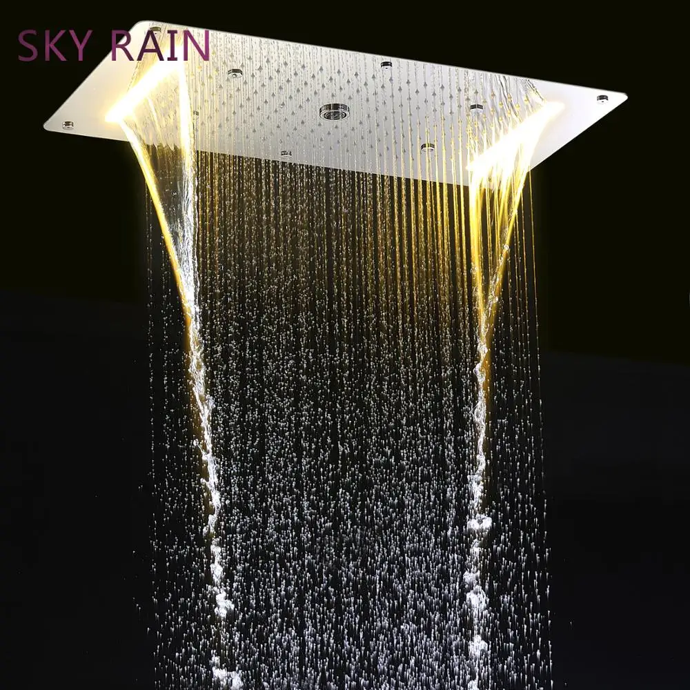 SKY RAIN 304 SUS Многофункциональный спа массаж дождь водопад спрей туман светодиодный смеситель для душа