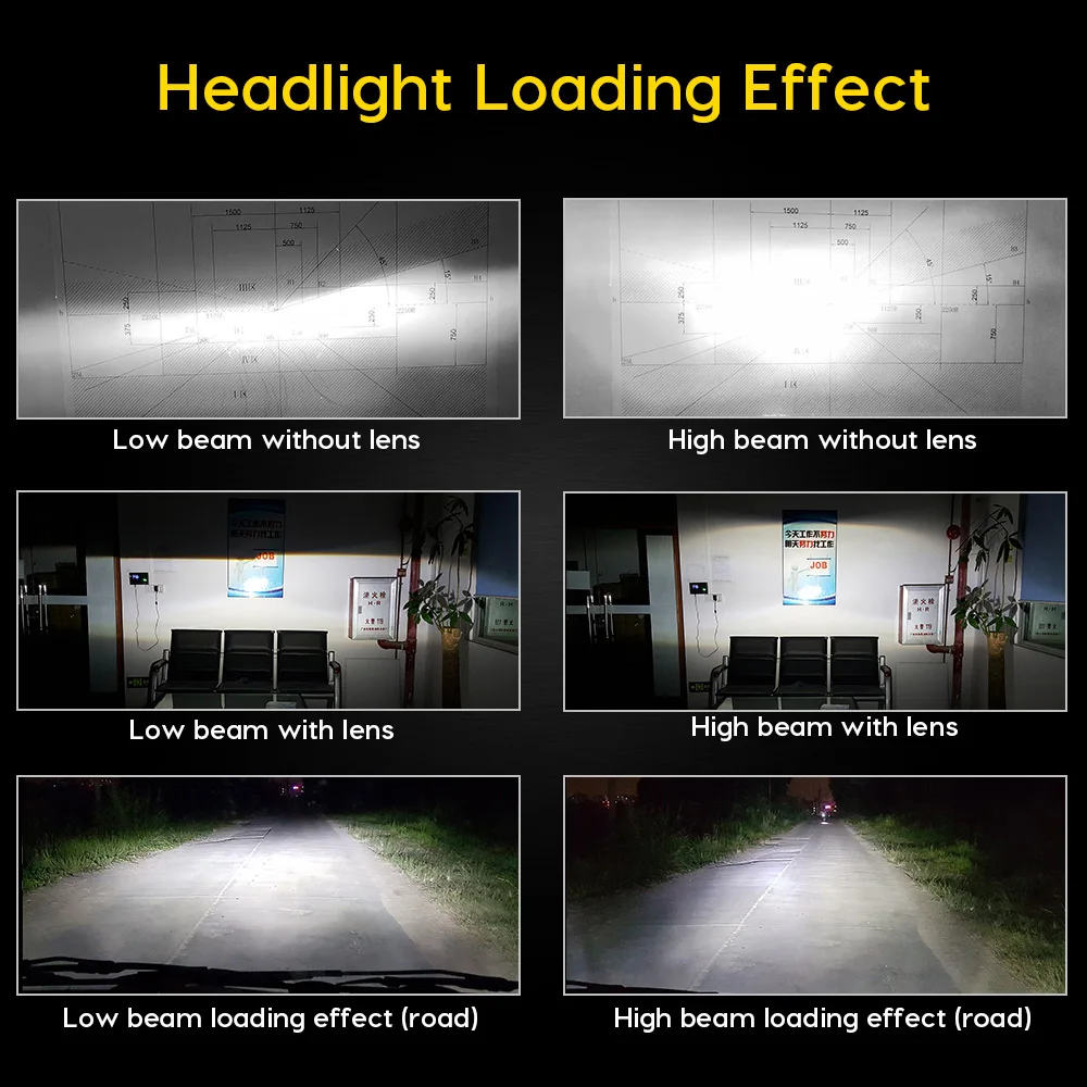 Zdatt h4 светодиодные фары H7 led H1 H11 9005 HB3 9006 HB4 Автомобильные лампы 6000K 80W 10000Lm COB 12V Супер