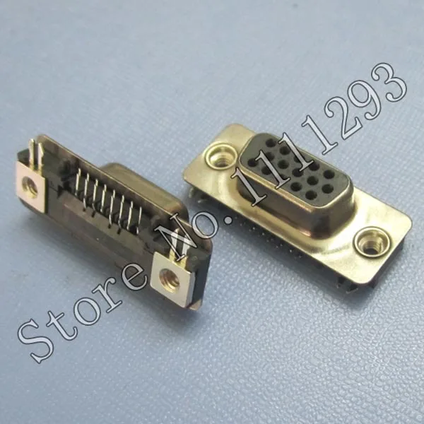 5 шт./лот разъем VGA D SUB 15P F R/A DIP для Dell Precision M4600 и т. д. порт ноутбука CRT|connector wire|connector