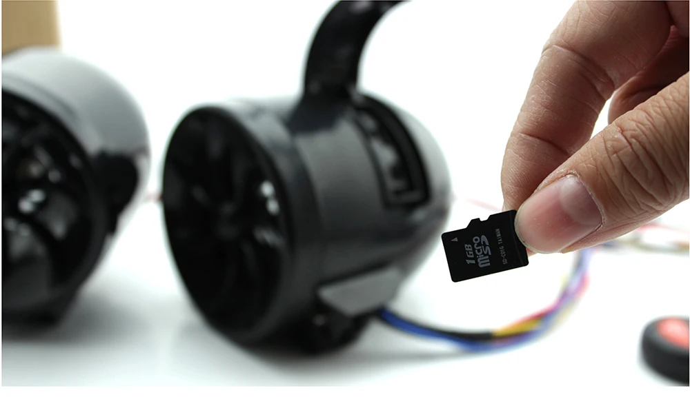 Звуковая колонка для мотоцикла музыкальный mp3 плеер с сигнализацией TF картой USB FM